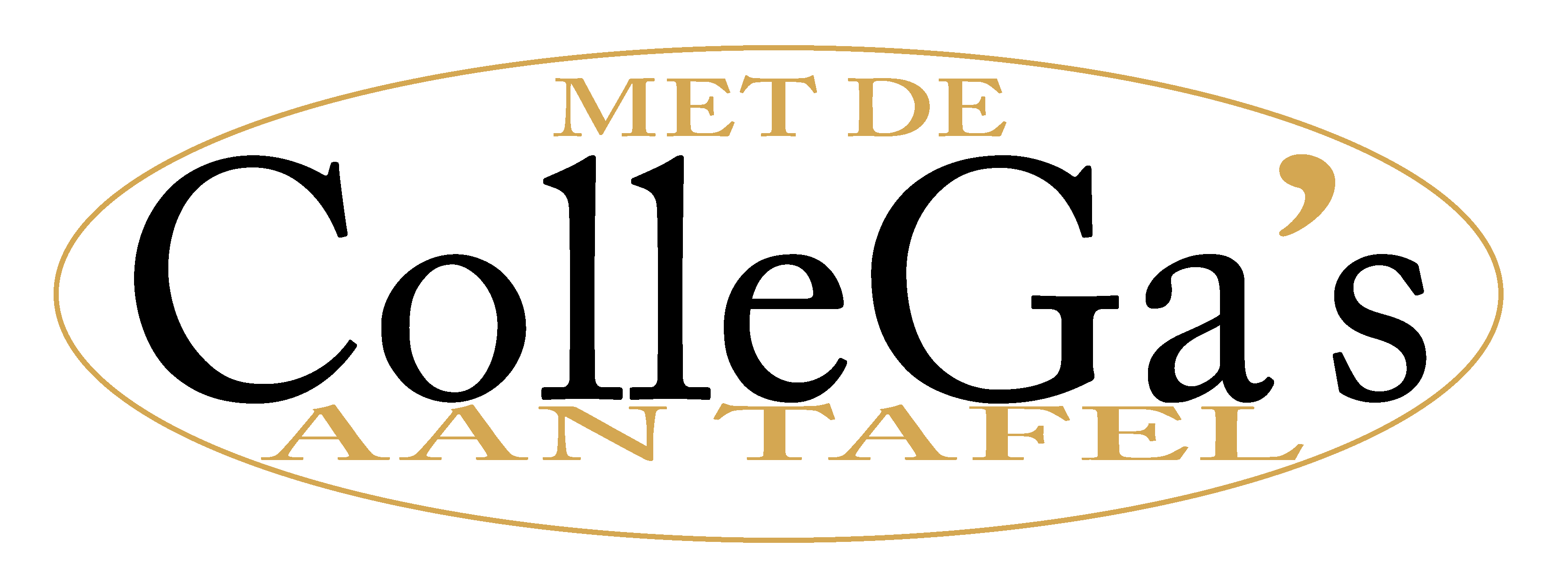Logo collega's aan tafel